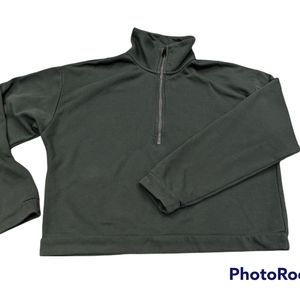 Zyia Cropped 1/4 Zip Sweater